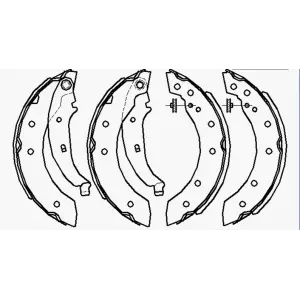 ARKA PABUÇLU BALATA CLIO I (90-98) SYMBOL I (98-08) SYMBOL II (08-13) TWINGO I (93-07) LOGAN (04-10) P106 (96>) P206 (98-07) LAGUNA I (93-02)