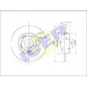 FREN DİSKİ ÖN MERCEDES A SERİSİ W169 (2004-2012) DÜZ 276MM