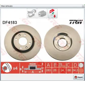 FREN DİSKİ ÖN PARTNER TEPEE-BERLİNGO (08-15) DS3 (15>) DS4 (15-18) P2008 II (19>) P207 (06>) P208 II (19>) P3008 (09-15) P307 (00-07) P308 (07-13) P408 (10>) P5008 (09-15) PARTNER-BERLINGO (96-08)