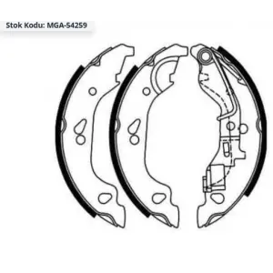 ARKA PABUÇLU BALATA GRANDE PUNTO 2005>  PUNTO (1999-2012) ABSLİ LEVYELİ 180X32MM