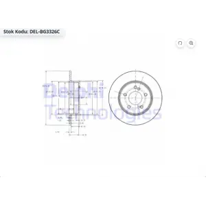 FREN DİSKİ ARKA DÜZ MERCEDES W202 (95-00) W203 (00-07) W210 (96-02) C208 (97-02) W124 (93-95) 278MM