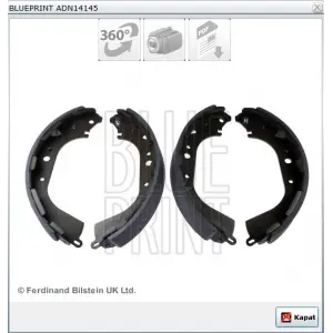 PABUÇLU BALATA ARKA NAVARA NP300 (04-08)  PATHFINDER II (95-04) 295X50MM