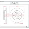 FREN DİSKİ ARKA HYUNDAİ İ10 (2007-2013) İ10 (2019>) DÜZ 234MM