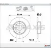 FREN DİSKİ ÖN CADDY II (95-04) FAVORIT (89-97) FELICIA I (94-98) FELICIA II (98-01) DÜZ 236MM