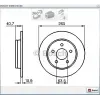 FREN DİSKİ ARKA FOCUS II (04-12) C MAX (07-10) MAZDA 3 (03>) DÜZ 265MM