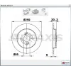FREN DİSKİ ARKA TOYOTA YARIS (2005-2010)  IQ (2008>) DÜZ 259MM