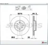 FREN DİSKİ ÖN TOYOTA YARIS (2005-2010) YARIS (2010>) HAVALI 275MM