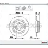 FREN DİSKİ ARKA BMW 3 SERİ E46 (98-05) Z4 E85 (03-09) Z4 E86 (06-09)  HAVALI 294MM