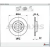 FREN DİSKİ ÖN MERCEDES W124 (84-93) (93-95) W126 (79-91) W201 190E (82-93) A124-C124 (93-98) HAVALI 284MM