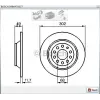 FREN DİSKİ ARKA KAPLAMALI AUDI A6 (01-11) DÜZ 302MM