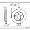 FREN DİSKİ ÖN MERCEDES A SERİSİ W168 (1997-2004) HAVALI 260MM