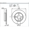 FREN DİSKİ ARKA OPEL CORSA C (00-09) COMBO (01-12) TIGRA (04-11) DÜZ 240MM