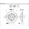 FREN DİSKİ ÖN LACETTİ (04-10) EPICA 05> NUBIRA 03> HAVALI 255.8MM