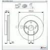 FREN DİSKİ ÖN TOYOTA COROLLA (2007-2013) AURIS (2006-2013) 1.4 D4D HAVALI 273MM  KALINLIK 26MM