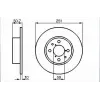 FREN DİSKİ ARKA BRAVO II (06>) LINEA (07>) STILO (01-10) DELTA III (08-14) DÜZ 251MM