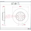 FREN DİSKİ ARKA FIAT 500 L (2012>) EGEA (2015>) EGEA HATCBACK-EGEA CROSS (2020>) DÜZ 251MM