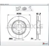 FREN DİSKİ ÖN MITSUBISHI COLT VI (02-12) FORFOUR (04-06) HAVALI 256MM