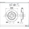 FREN DİSKİ ARKA HAVALI BMW E60 520-525-530  (03-10)  320MM