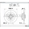 FREN DİSKİ ARKA RULMANLI GRAND SCENIC II (04-09) MEGANE II (04-09) SCENIC II (03-09) DÜZ 270MM