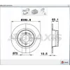 FREN DİSKİ ARKA DÜZ BMW E81 (06-12) E87 (03-13) E90 (05-11) E92 (06-13) 296MM