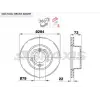 FREN DİSKİ ÖN BMW 1 SERİSİ E81-E87 116-118  (04-12) 284MM