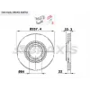 FREN DİSKİ ÖN MITSUBISHI L300 I (80-87) L300 II (86-13) HAVALI 258MM