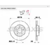 FREN DİSKİ ÖN HAVALI FOCUS II 04>/ FOCUS III 10>/C-MAX 07>/VOLVO C30-V70 06>/S40-V50 04> 278MM