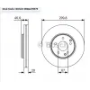 FREN DİSKİ ÖN MERCEDES W203 (00-07) E SERİ W210 (95-03) CLK SERİ C209 (02-09) S210 (96-03) HAVALI 300MM