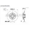 FREN DİSKİ ARKA P307 (00-07) C4  I (04-11) CACTUS (14>) DS3 (09-13)  PORYALI RULMANLI ABS OKUYUCULU DÜZ 249MM