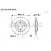 FREN DİSKİ ÖN HAVALI FORD FIESTA VI 1.0-1.25-1.4TDCİ-1.6TDCİ (08-17) / MAZDA 2  (07-15) 258MM