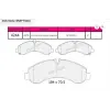 FREN BALATASI ÖN MITSUBISHI CANTER 300 (12>) A35 (13>) B75L (12>) B25 (15>) B85 813>)