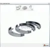 EL FREN BALATASI BMW  1SERİ E82 / E87 / E88 / F20 / F21 / F22 / F23 / F87  3 SERİ E46 / E90 / E91  160X20MM