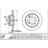 FREN DİSKİ ARKA CERATO (04-13) ELANTRA (01-07) DÜZ 258MM