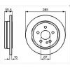 FREN DİSKİ ARKA MERCEDES M SERİ W163 (1998-2005) DÜZ 285 MM