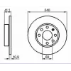 FREN DİSKİ ÖN OPEL CORSA C (2000-2009) DÜZ 240MM
