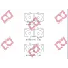 FREN BALATASI ÖN HI-LUX (04-15) PAJERO IV (06>) PAJERO SPORT (08-15) LANDCRUISER (02-09) LANDCRUISER 150 (09>)