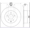 FREN DİSKİ ARKA JUKE (10>) PULSAR (12>) QASHQAİ-QASHQAİ+2  (J10) (07-13) DÜZ 292MM