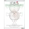 FREN BALATA ÖN BMW X5 (E53) 3.0 D / (E53) 3.5 XD/ X5 (E53) 4.4 / (E53) 4.6 iS 2000-2007/ 5 SERISI (E39) 525 i / (E39) 530 D/ (E39) 518 i 1995-2003