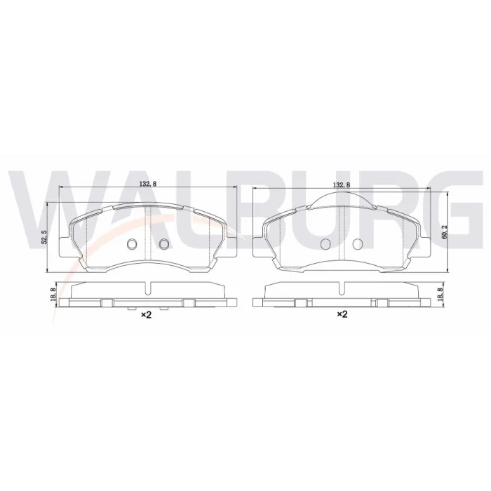 FREN BALATASI ÖN PEUGEOT 301 / CITROEN C ELYSEE 1.2-1.6 VTİ 012> PEUGEOT 308 II-P308 SW  013> C4 CACTUS 014>