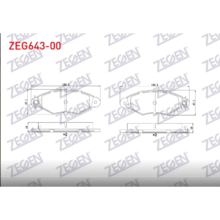 FREN BALATASI ÖN RENAULT KANGOO 1.9D/1.5DCİ  (98-08) CITROEN  XSARA 1.4/1.5 (97-05)