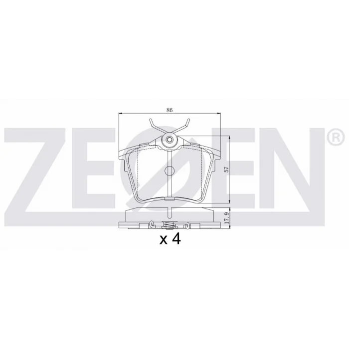 FREN BALATASI ARKA PEUGEOT 407 (04>) P607 (00>) C5 III (08>)
