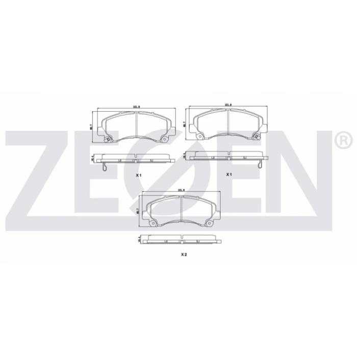 FREN BALATASI ÖN ISUZU D-MAX (02-11) D-MAX 4X4 (2012>) D-MAX 4X2 (2012>)