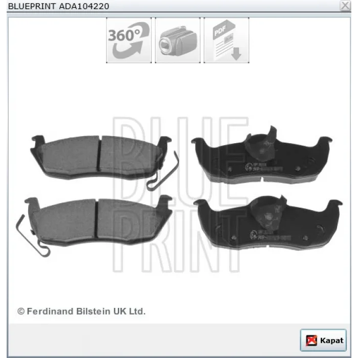 FREN BALATASI ARKA COMMANDER (05-10) GRAND CHEROKEE (98-05) CHEROKEE III (05-11) QX56 (03-10) NAVIGATOR (97-02)