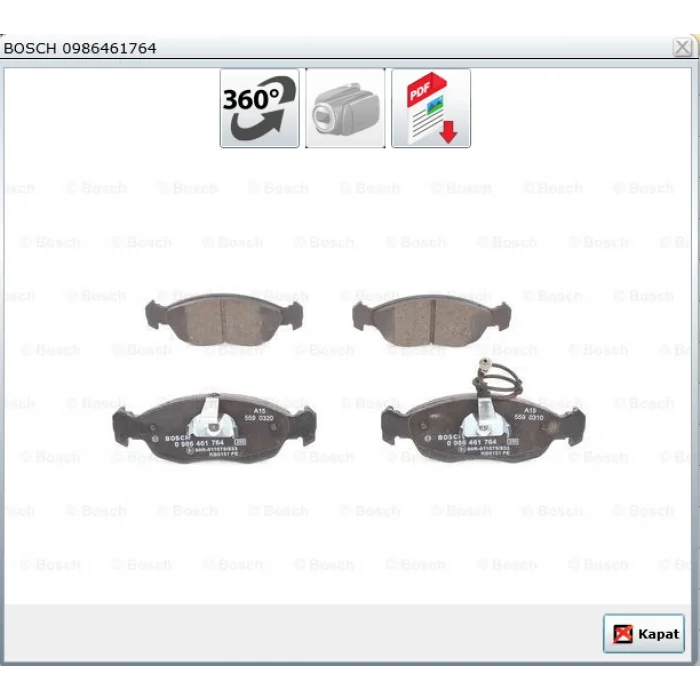 FREN BALATASI ÖN  PEUGEOT 106 I (91-96) P106 II (96>) P205 (87-98)   PEUGEOT 306 (93-03) SAXO (96-04) XSARA (97-05) FİŞLİ