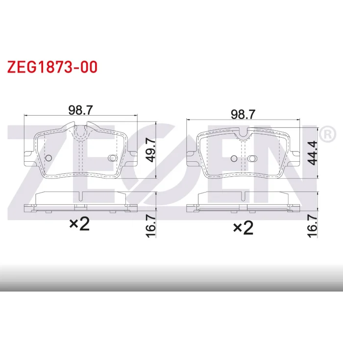 FREN BALATASI ARKA  BMW 3 SERİSİ G20/G21 018> 4 SERİSİ G22 /G29 Z4 018>