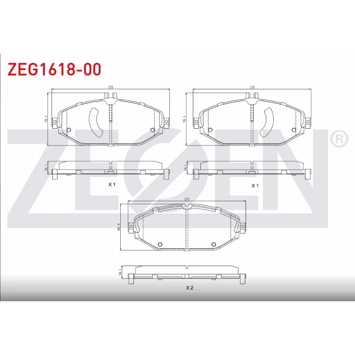FREN BALATASI ÖN MERCEDES C SERİ C205 2015> W205 2014> S205 2014> E SERİ S213 2017> W213 2016> A238 2017> C238 2017>