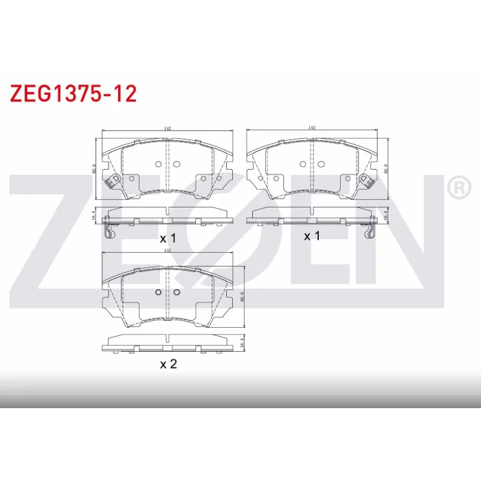 FREN BALATASI ÖN OPEL INSIGNIA A (08-17)/ASTRA J (09-16) /ZAFIRA C 11> CASCADA 013> 17 JANT