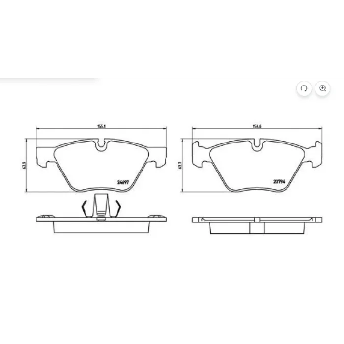 FREN BALATASI ÖN BMW 1  E81 E87 E88 BMW 3  E90 E91 E92 E93 BMW 5  F10 F11 BMW 5  E60 E61 BMW Z4  E89 BMW X1  E84 X DRIVE BMW X1  E84  STOP by FEDERAL MOGUL