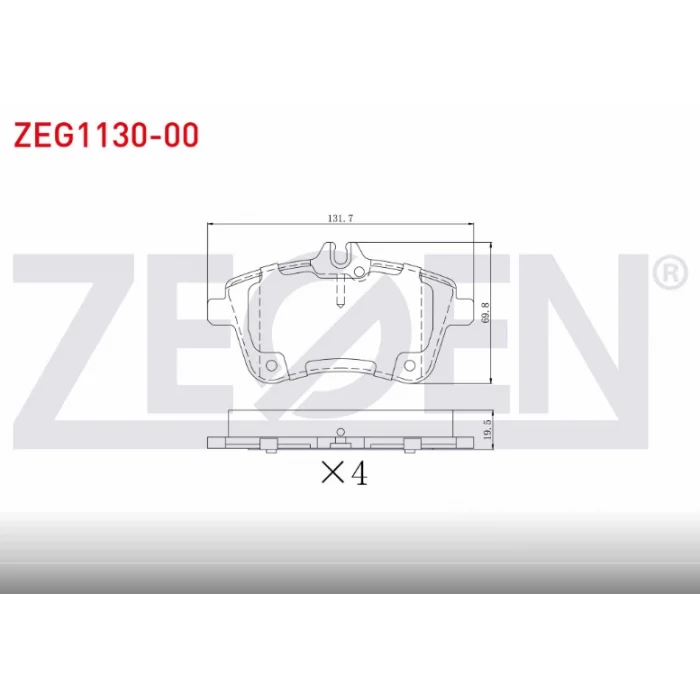 FREN BALATASI ÖN MERCEDES B SERISI (W245) B 180-200 CDI 2005-2011 / MERCEDES A SERISI (W169) A 180-200  2004-2012