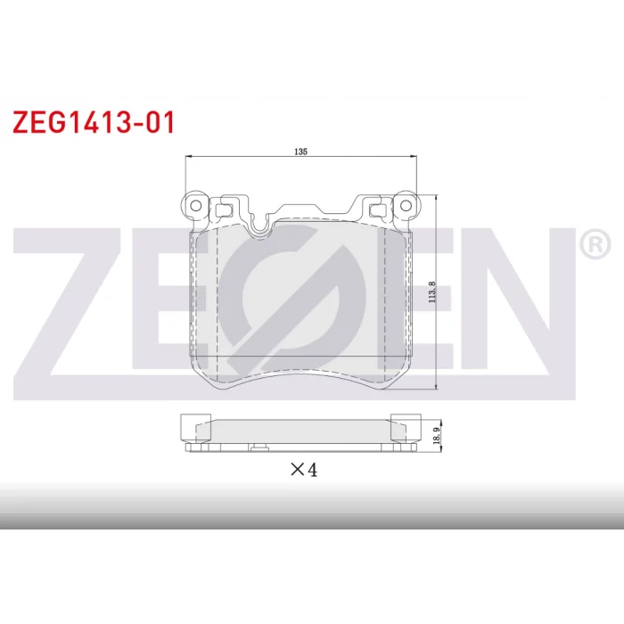FREN BALATASI ÖN BMW X5 E70 (07-13) X5 (F15-F85) 2013> X6 E71-E72 (08-14) X6 (F16-F86) 2014>
